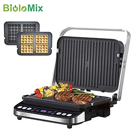 Máy nướng BBQ kiêm làm bánh 3 trong 1 cao cấp thương hiệu Biolomix BCG02D - Công suất: 2000W - HÀNG NHẬP KHẨU