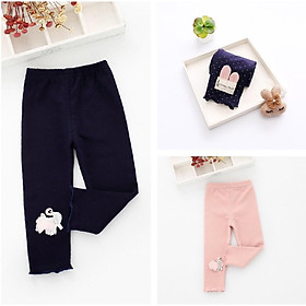 XẢ LẺ SIZE - Quần legging thun cotton xuất Hàn cho bé gái