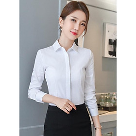 Áo Sơ Mi Nữ Trơn Dài Tay Công Sở CV088 Chất Kate Mềm Mịn Chuẩn Form Thời trang nữ cao cấp