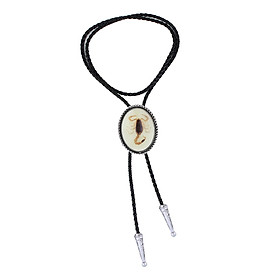 Long Mens Bolo Tie PU Leather Necktie Neck Rope Sweater Chain Accessories