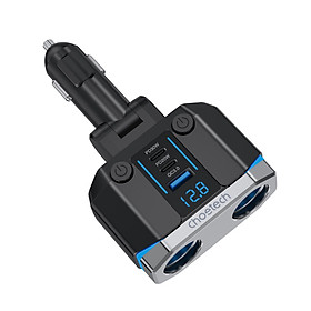 Mua Tẩu sạc Choetech TC0020 đa năng 200w có 2 cổng Type C + 1 cổng Usb (Hàng chính hãng)