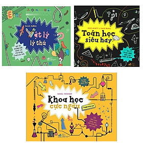 Combo Bộ 3 Cuốn Cool Series: Toán Học Siêu Hay + Vật Lý Lý Thú + Khoa Học Cực Ngầu (Bộ Sách Khám Phá Khoa Học - Tặng Kèm Bookmark Happy Life)