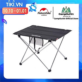 Bàn dã ngoại cắm trại Naturehike NH20JJ020 du lịch dã ngoại mặt vải khung nhôm xếp gọn nhẹ chắc chắn A203