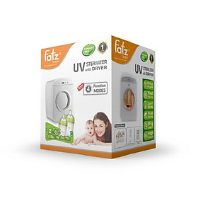 MÁY TIỆT TRÙNG SẤY KHÔ UV FATZ BABY FB4702SL Tặng 2 bình sữa Silicon Fatz Baby (1 bình 240ml + 1 bình 180ml)