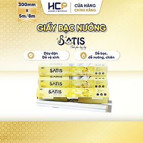 Mua Giấy bạc nướng SATIS 30cm x 5m/8m Dễ Bọc  Nướng  Chiên và Dễ Vệ Sinh An Toàn Cho Sức Khỏe