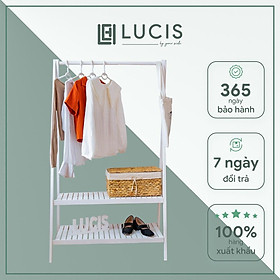 Mua Kệ chữ A treo quần áo 2 tầng cao cấp màu trắng size 80cm - Giá treo quần áo 2 tầng