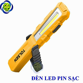 Đèn Led sạc pin Tolsen 60016 công suất 2W màu vàng đế nam châm