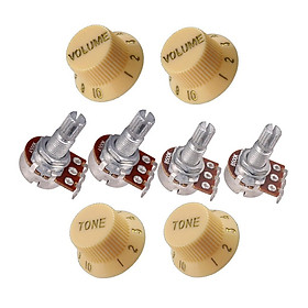 A500K B500k Potentiometers With  Knob for Electric Guitar