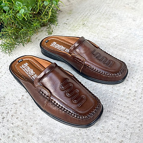 Giày Sục nam da bò Trường Hải 3 màu nâu, đen, vàng thời trang nam cao cấp S135