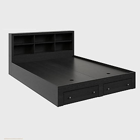 Mua  FREESHIP TPHCM Giường ngủ có kệ đầu giường FINILI thiết kế hiện đại 2 hộc kéo F511.4