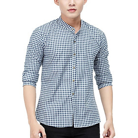 Áo caro cổ trụ