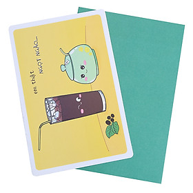 Thiệp Tình Yêu Cà Phê - Đường Maisen