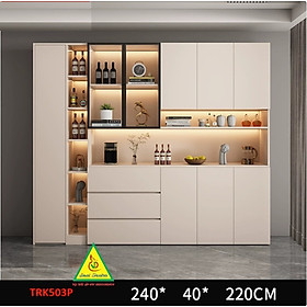 Mua Tủ Rượu Trang Trí Phòng Khách Bằng Gỗ MDF Cánh Kính – Sang Trọng - Hiện Đại TRK503(1) - NỘI THẤT LẮP RÁP VIENDONGADV