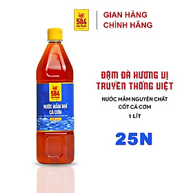 Nước mắm Nhỉ Cá cơm 584 Nha Trang - 25 độ đạm - Chai nhựa 1Lit