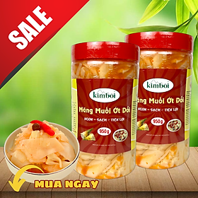 Măng Muối Ớt Dổi Kim Bôi Lọ 950g