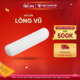 Mua Gối Ôm Lông Vũ Thuần Việt Mircrofiber Cao Cấp 100% Cotton Thoáng Mát  Mềm Mịn  Có Khả Năng Thấm Hút Mồ Hôi Tốt