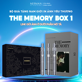Bộ quà tặng cho nam in ảnh yêu thương THE MEMORY BOX Nerman-Sữa tắm gội 350ml&Gel vệ sinh nam 100ml&Gel rửa mặt 100ml - THE MEMORY 1