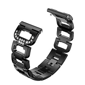 SDXHJ013 Watch Bracelet Fitbit Strap Stainless Steel Metal Link Bracelet Wristband Replacement for Fitbit Versa