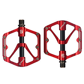 Bàn đạp xe đạp bằng hợp kim nhôm chống trượt chất lượng cao-Màu đỏ