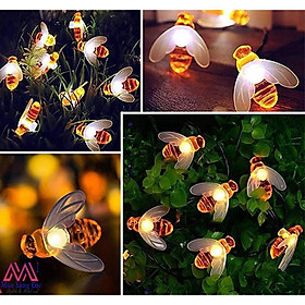 Mua Đèn Trang Trí Ngoài Trời  Dây Đèn Chống Nước Con Ong BEE Năng Lượng Mặt Trời