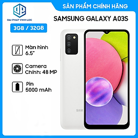 Mua Điện Thoại Samsung Galaxy A03s 3GB/32GB - Hàng Chính Hãng - Mới 100% Nguyên Seal - Bảo Hành 12 Tháng - Pin Khủng 5000 mAh - Selfie Sắc Nét Với Camera Trước 5MP
