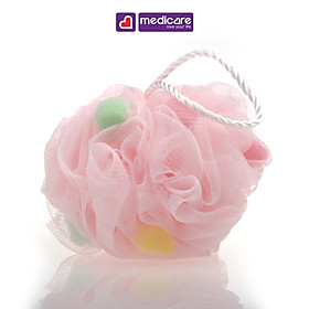 Bông tắm MUW hồng nhạt 6513