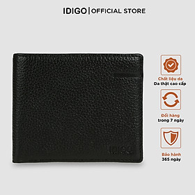 Ví da nam gập đôi phom ngang, ví nam cầm tay da bò nhiều ngăn thanh lịch IDIGO MW1-4309