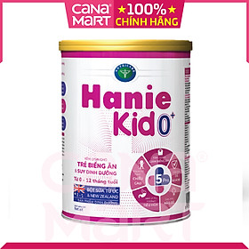Sữa bột tốt cho bé Nutricare Hanie Kid 0+, dinh dưỡng cho trẻ biếng ăn