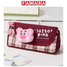 Bóp Viết Vải Gấu Lotso - Ume A83496-T3 - Màu Đỏ Đô