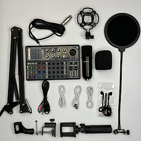 Mua combo micro Big max 26 pro + sound card K3000 thu âm livestream karaoke chân kẹp míc  màng lọc âm tai nghe kẹp bạch tuộc Hàng Chính Hãng