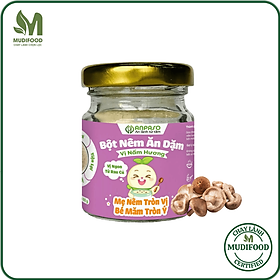 Bột Nêm Ăn Dặm Anpaso 60g - Vị Nấm Hương, Thực Phẩm Bổ Sung Dinh Dưỡng Cho Bé Ăn Dặm Cho Cả Gia Đình, Người Bị Bệnh Tim Mạch, Ăn Kiêng, Ăn Chay