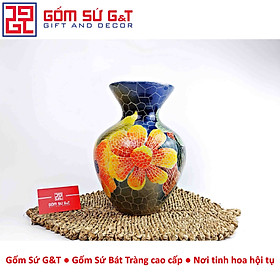 Mua Lọ hoa Mosaic miệng loe khắc hoa hướng dương