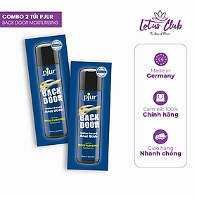 Combo 2 chất bôi trơn gốc nước cho quan hệ đường hậu pjur BACK DOOR Moisturising Anal Glide 2ml