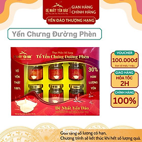 [TOP SALE] TỔ YẾN CHƯNG ĐƯỜNG PHÈN 100% Tổ Yến Thật (Hàm Lượng 30%) (6 Lọ X 70ML) - Đệ Nhất Yến Đảo - Tăng Sức Đề Kháng - Kích Thích Tiêu Hóa - An Thần - Bổ Phế - Long Đờm - Giảm Ho - Tăng Cường Trí Nhớ - Kéo Dài Thanh Xuân