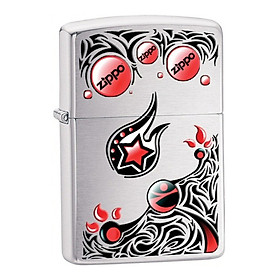 Bật Lửa Zippo 28056 Stars And Planets Brushed Chrome