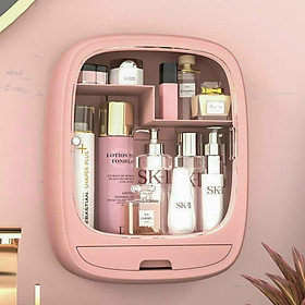 Mua Kệ đựng mỹ phẩm để đồ trang điểm trong nhà tắm treo tường không đục lỗ làm bằng nhựa ABS cao cấp