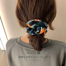 Mua Hair Rope Cloth Cute Floral Printing Large Scrunchies Simple Fresh Hair Circle Hair Accessories - Olive tại contessa563 Mua Hair Rope Cloth Cute Floral Printing Large Scrunchies Simple Fresh Hair Circle Hair Accessories - Olive tại contessa563