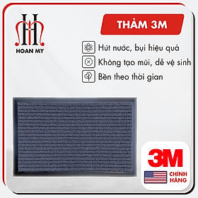 Mua Thảm trải cửa  3100 màu xám trải sảnh  trải lối đi 1m2 x 2m2 cao cấp giữ bụi  nước  chống trơn trượt - Nhập Khẩu trực tiếp 3M - Xuất xứ Mỹ (không có nẹp viền)
