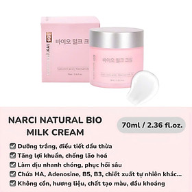 Kem dưỡng narci natural 70g hạn dùng 2027 giúp dưỡng trắng da cấp ẩm phục hồi