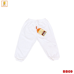 Quần dài chi bé Babiboo quần dài sơ sinh chất cotton tự nhiên, mềm mại BB09