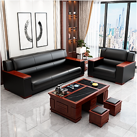 Mua Bộ sofa da văn phòng cao cấp Tundo kèm ghế đơn HVPCT-04