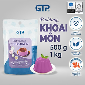 Bột Pudding Gtp (1kg) hương trứng/ sô cô la/ khoai môn/ dâu/ dưa lưới/ matcha