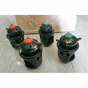Free Ship Đèn Xông Tinh Dầu Cao Cấp Bát Tràng - Hình Ấm Trà - Đốt Nến