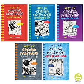 Combo 5 tập Nhật Ký Chú Bé Nhút Nhát bản Tiếng Việt - Diary Of A Wimpy Kid