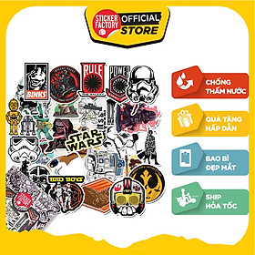 Star War - Set 30 sticker hình dán