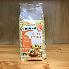 Hạt kê hữu cơ đã bóc vỏ Markal 500g