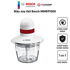 Máy xay thịt mini Bosch MMRP1000 400W, 220-240V - Hàng chính hãng