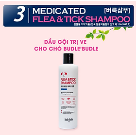 Sữa tắm chó chó trị ve, gàu, nấm Budle Budle Flea & Tick Shampoo Hàn Quốc