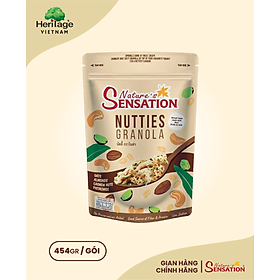 Nature's Sensation - Gói 454gr Hỗn hợp ngũ cốc và hạt khô (Nutties Granola)