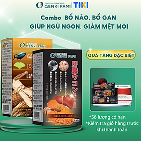 Combo Viên Uống Phòng Ngừa Đột Quỵ Natto Ichou, Bổ Gan Kanzo Ukon Genki Fami Nhật Bản